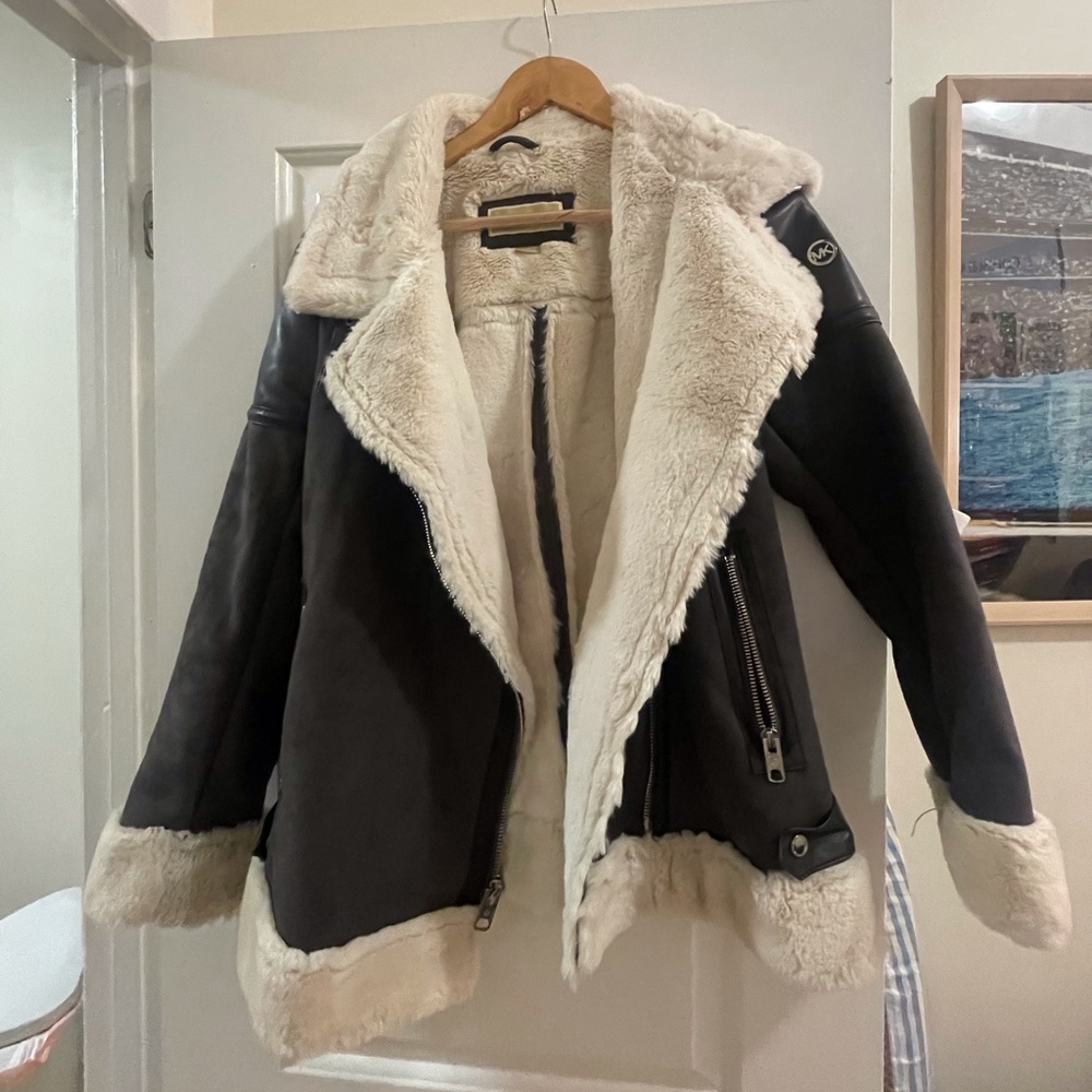 Michael Kori’s Leather Fur Jacket